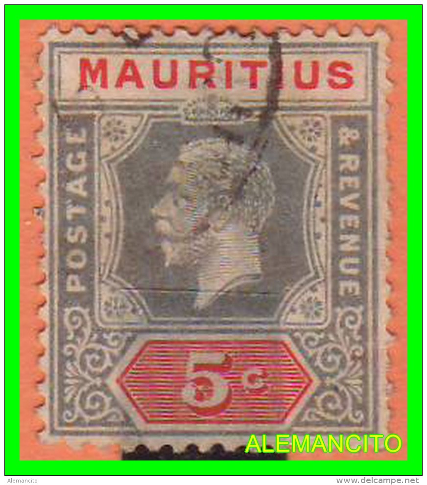 MAURITIUS  ( AFRICA )  SELLO  AÑO 1912  GEORGE V KING - Mauritania (1960-...)