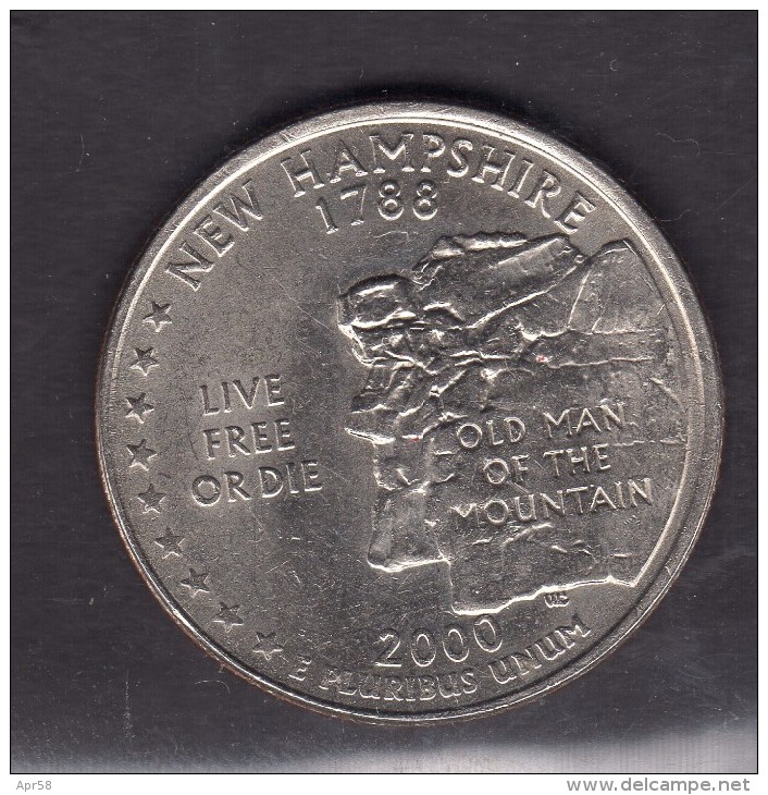 2000.new Hamphire Quarter Dollar - 1999-2009: State Quarters