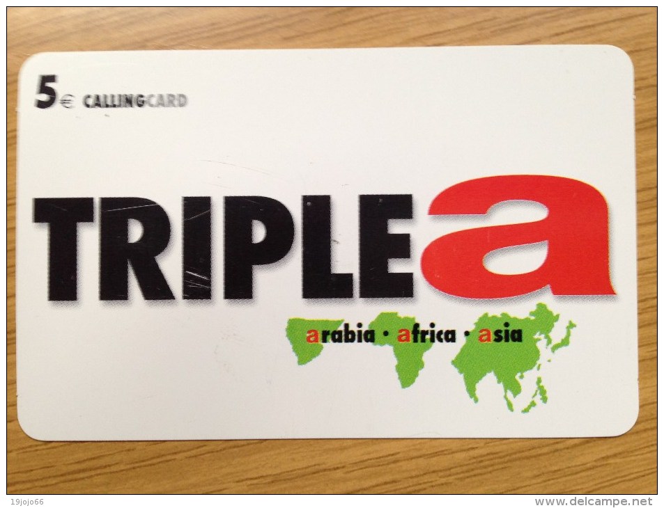 Triple A ( Arabia, Africa, Asia  5 Euro -  Calling Card    - -  Fine Used Condition - Autres - Europe