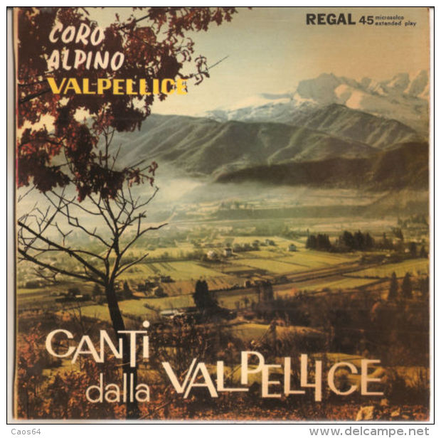 Coro Alpino Valpellice  Canti Della Valpellice 1962  NM/NM 7" - Country & Folk