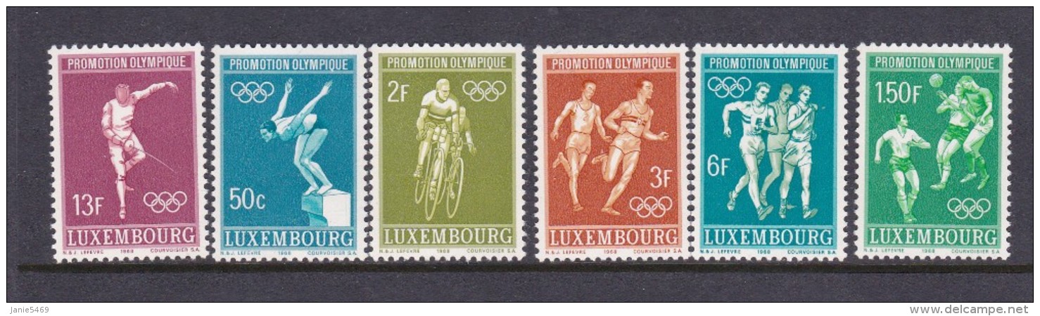 1968 Mexico Luxembourg Olympic Games MNH - Summer 1968: Mexico City