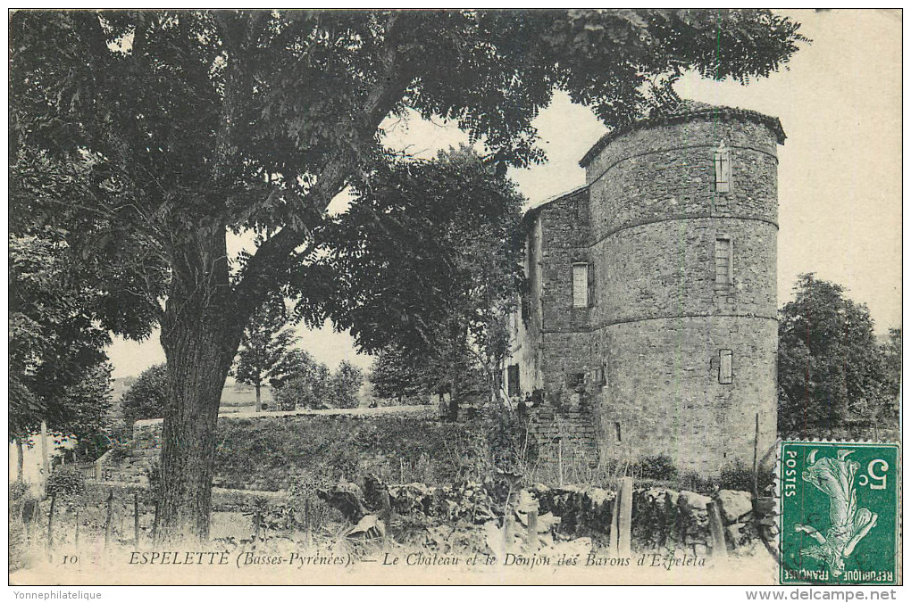 64 - PYRENEES ATLANTIQUES - Espelette - Chateau - Donjon Des Barons D'ezpeleta - Espelette