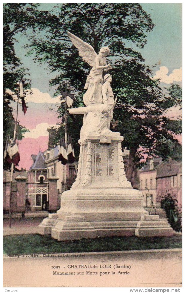 72  CHATEAU-du-LOIR Monument Aux Morts Pour La Patrie - Chateau Du Loir