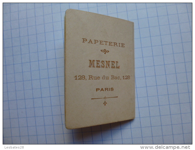 CALENDRIERS AGENDA PETIT CALENDRIER   BIJOU  1905  MAROQUNERIE  PAPETERIE LIBRAIRE MESNEL  PARIS