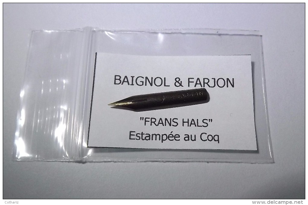 BAIGNOL & FARJON  PLUME  FRANS HALS  Estampée Au Coq  Bronze - Pens