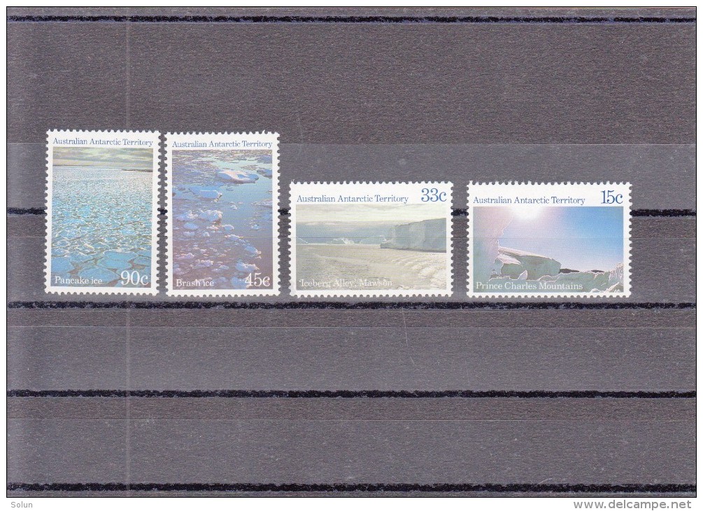 AUSTRALIAN ANTARCTIC TERRITORY 1984 ANTARCTIC SCENES NOT COMPLETE SET 4 STAMPS MNH - Nuevos