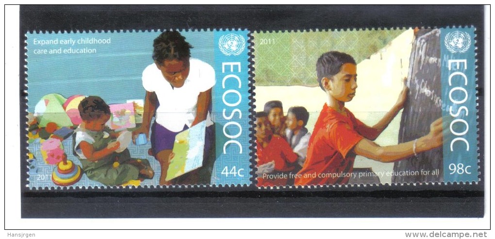 BIN914 UNO NEW YORK 2011 Michl 1275/76 ** Postfrisch SIEHE ABBILDUNG - Unused Stamps