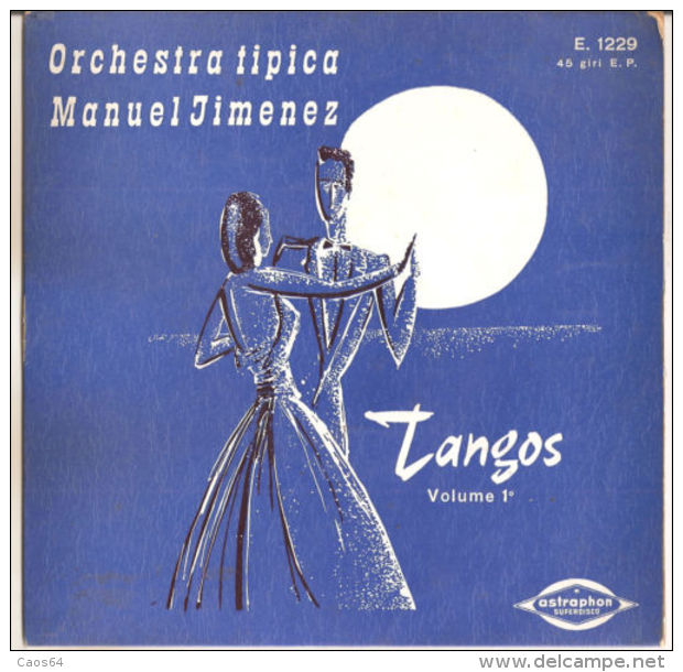 Manuel Jimenez Orquestra  Tangos Vol. 1  VG+/VG+ 7" - Country Et Folk