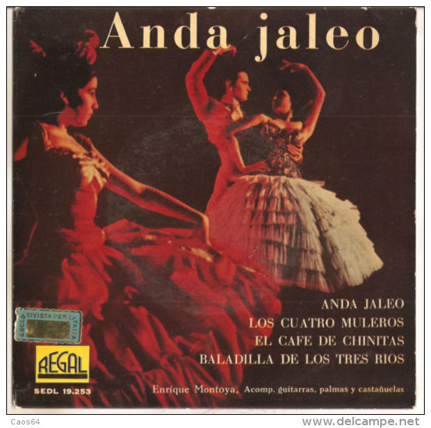 Enrique Montoya  Anda Jaleo NM/NM- 7" - Altri - Musica Spagnola