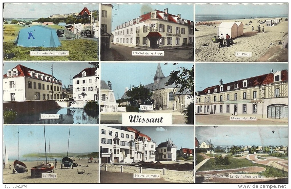 PAS DE CALAIS - 62  - WISSANT - CPSM GF Couleur Multivues - Wissant