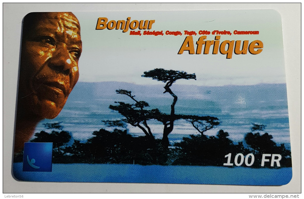 TELECARTE Carte Téléphonique Bonjour  Afrique  100F Recharge - Afrique Du Sud