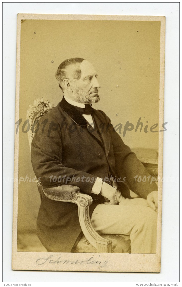 CDV L. Angerer, K.K. Hof-Photograph In Wien. Portrait De Anton Ritter Von Schmerling, 1805 - 1893. - Andere & Zonder Classificatie