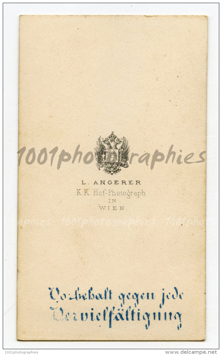 CDV L. Angerer, K.K. Hof-Photograph In Wien. Portrait De Anton Ritter Von Schmerling, 1805 - 1893. - Andere & Zonder Classificatie