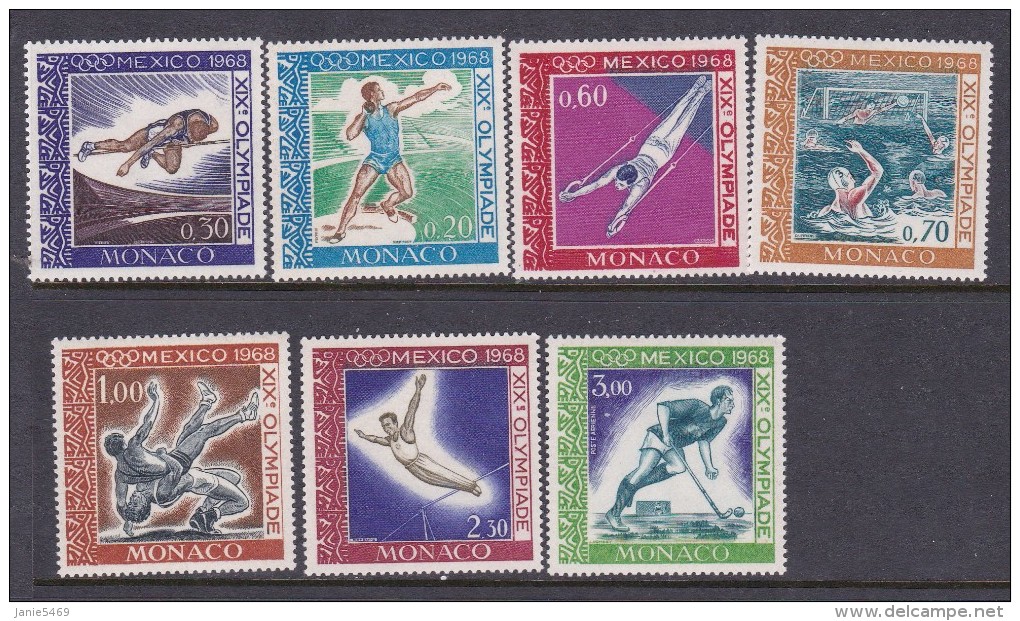 1968 Mexico Monaco Olympic Games MNH - Estate 1968: Messico