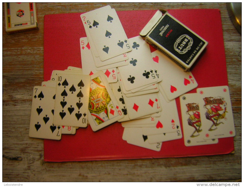 JEU / JEUX DE 54 CARTES DONT 2 JOKER / JOKERS AVEC SA BOITE EN CARTON PUB MUSK FABERGE PARIS PARFUM - 54 Cards