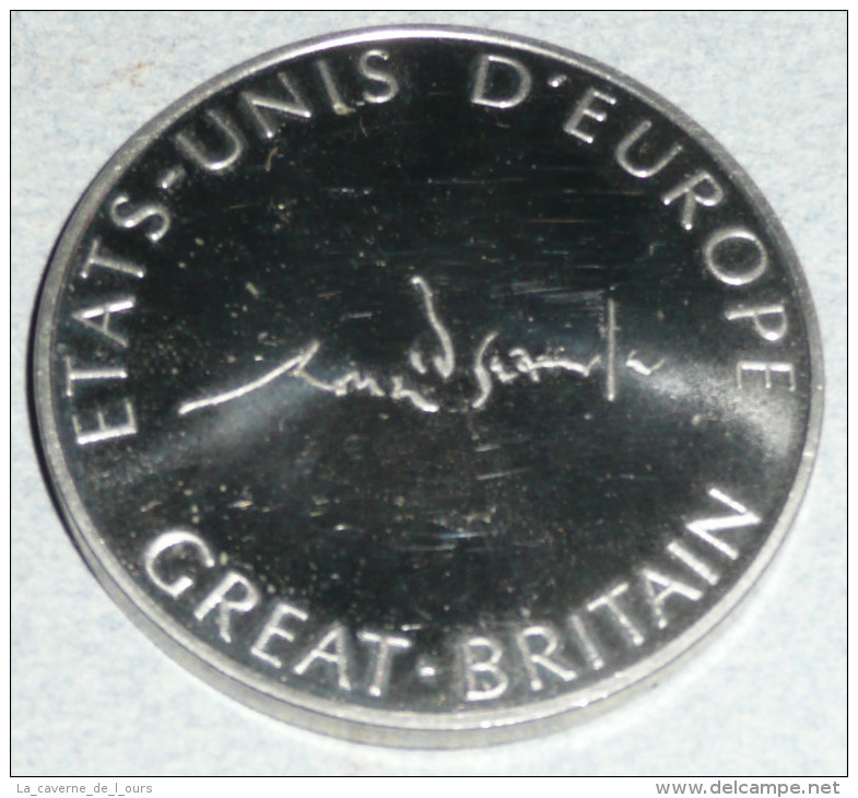 Médaille En Métal, Etats-Unis D'Europe, Great Britain, Grande-Bretagne - Other & Unclassified