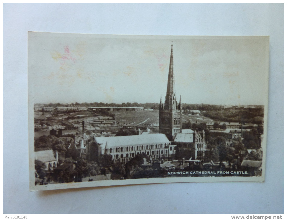 NORWICH Cathedral From Castle - Norwich