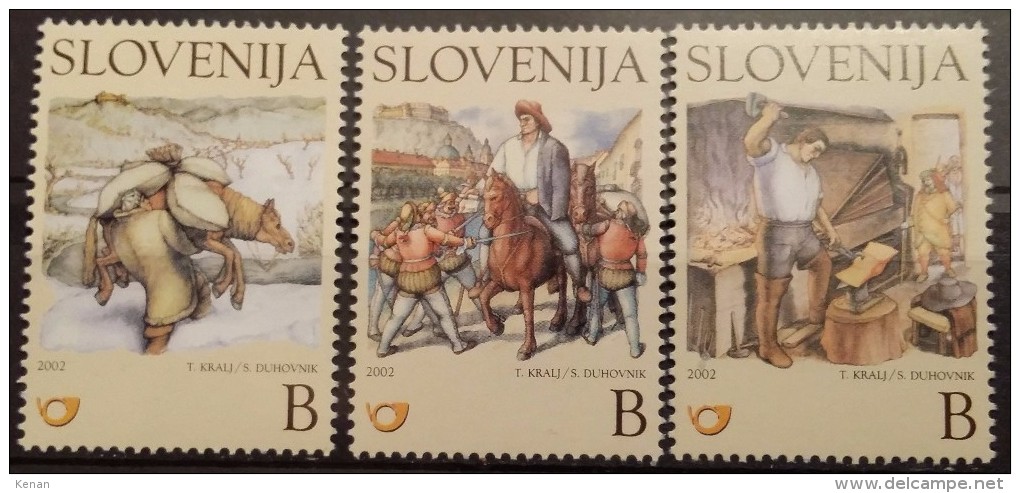 Slovenia, 2002, Mi: 386/88 (MNH) - Slovenië