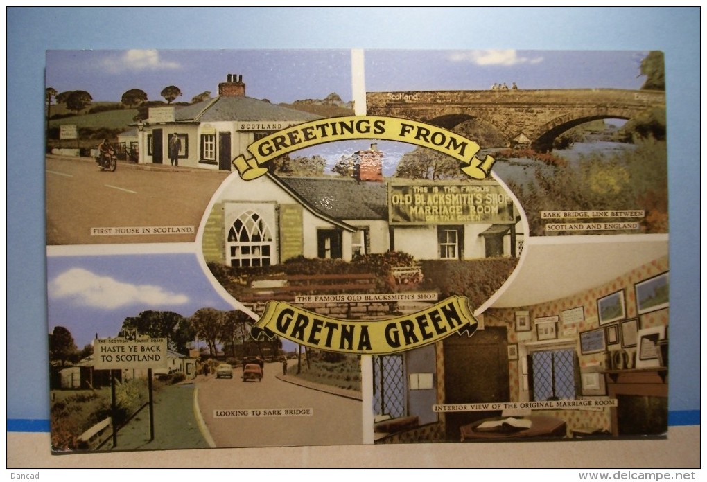 GRETNA  GREEN   - GREETINGS  FROM  --(pas De Reflet Sur L'original  ) - Dumfriesshire