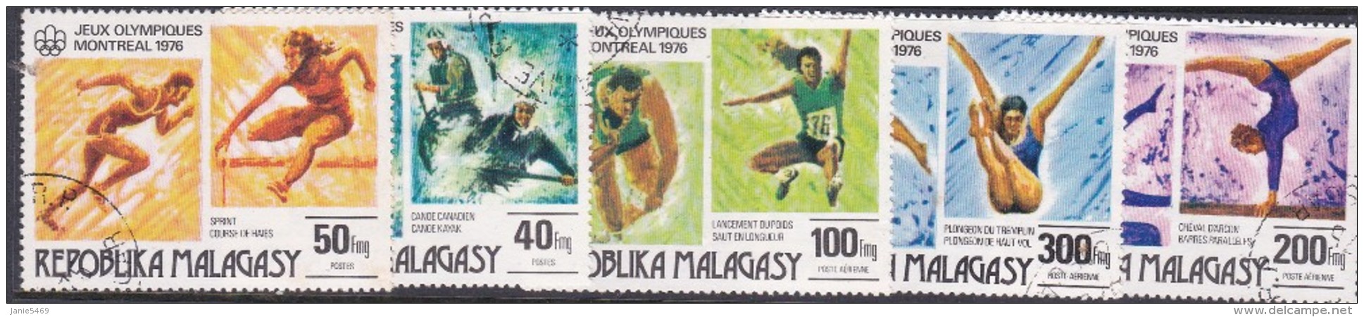 1976 Montreal Malagasy Olympic Games Used - Summer 1976: Montreal