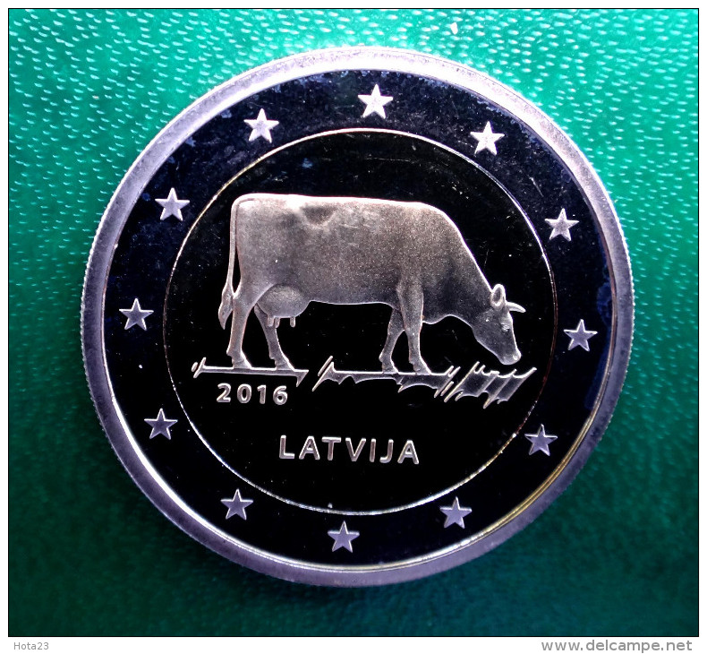 COW, KUH, Mucca 2016 LETTLAND Latvia Gedenkmünze COIN 2 €    !!!!!   BU  !!!!!!!!!! - Latvia