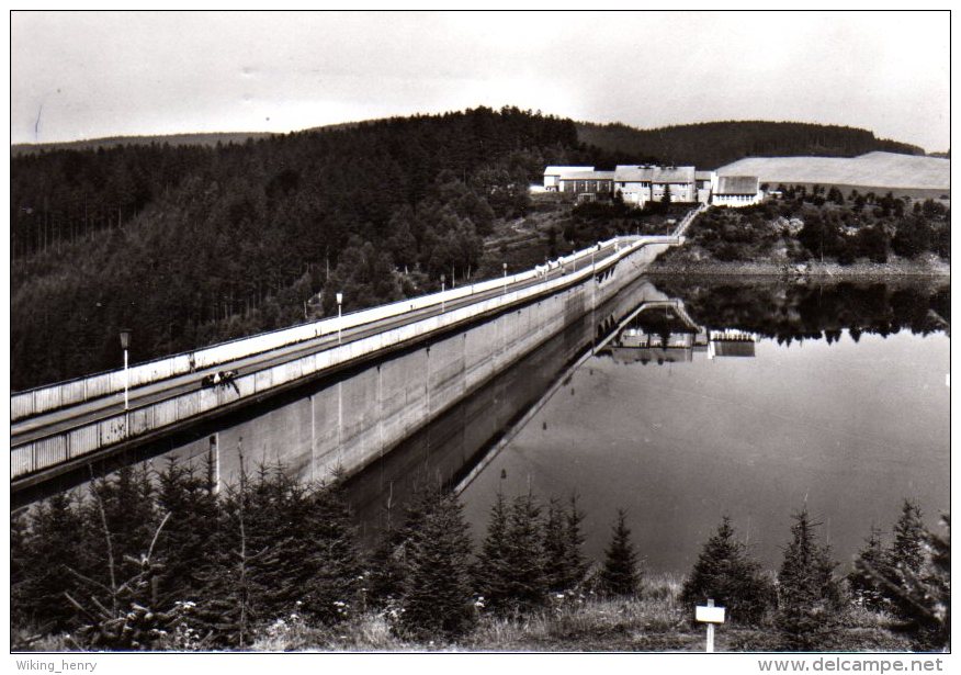 Neuhausen Cämmerswalde Rauschenbach - S/w Sperrmauer Talsperre - Neuhausen (Erzgeb.)