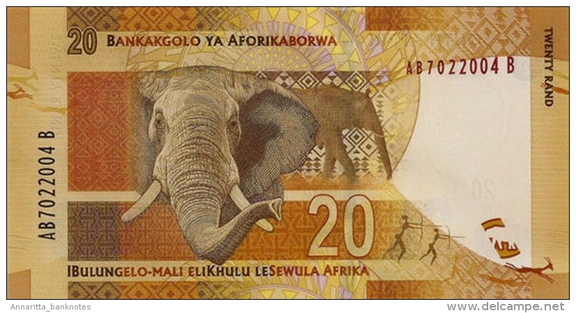 SOUTH AFRICA 20 RAND ND (2012) P-134a UNC WITHOUT OMRON RINGS [ ZA763a ] - Zuid-Afrika