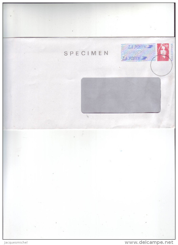 LETTRE SPECIMEN - MARIANNE DU BICENTENAIRE - Neuve - - Specimen