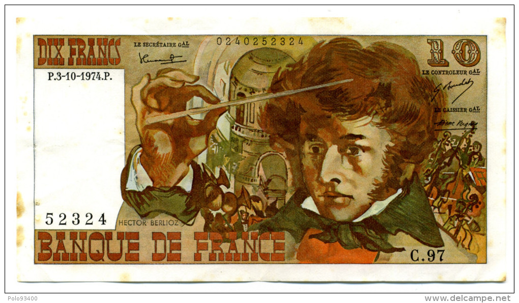 10 FRANCS BERLIOZ 1974 Série C.97 - 10 F 1972-1978 ''Berlioz''