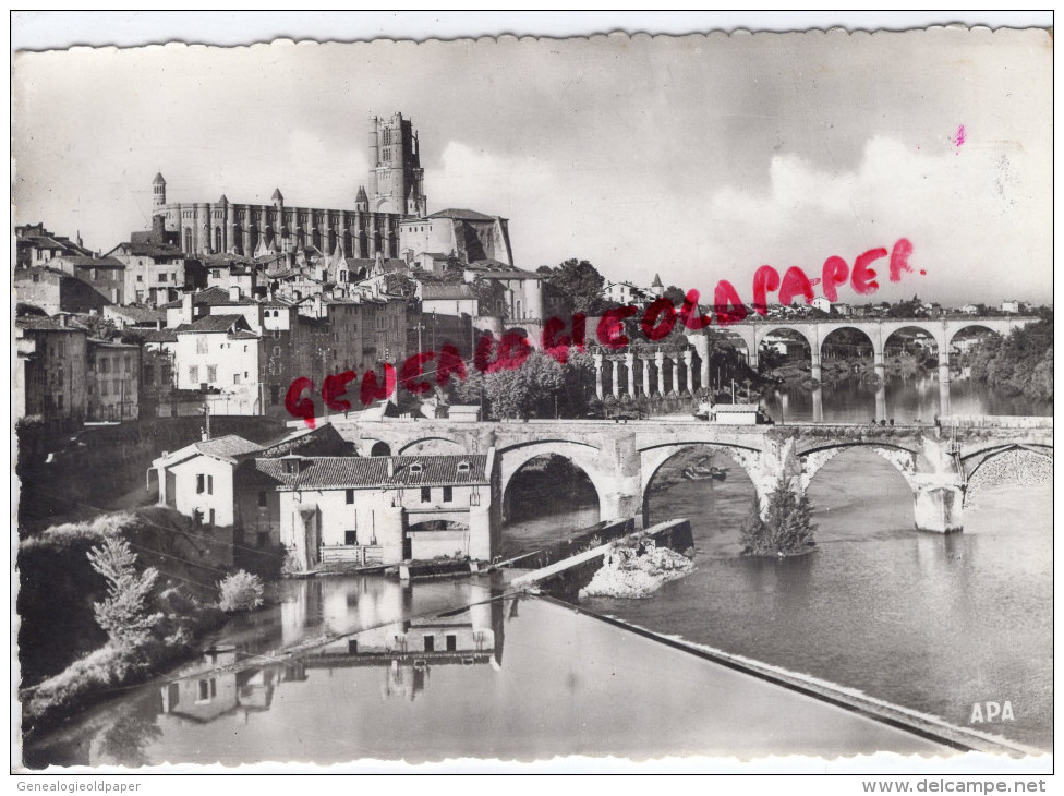 81 - ALBI - VUE PANORAMIQUE SUR LA BASILIQUE STE CECILE - LES VIEUX QUARTIERS DE LA VILLE - Albi