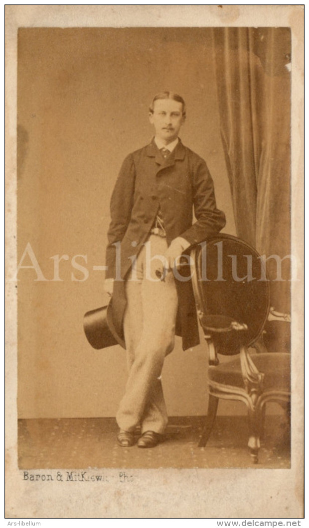 Photo-carte De Visite / CDV / Homme / Man / Elegant / Chapeau Buse / Tophat / Photo Baron & Mitkiewicz / Bruxelles - Oud (voor 1900)