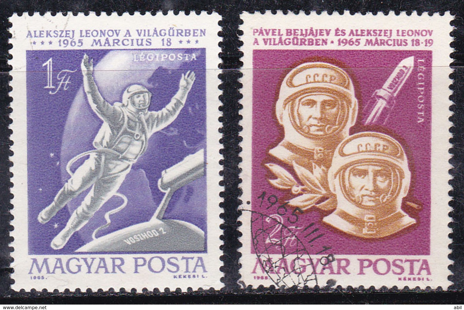 Hongrie 1965 N° Y&T :  PA 270 Et 271 Obl. - Oblitérés