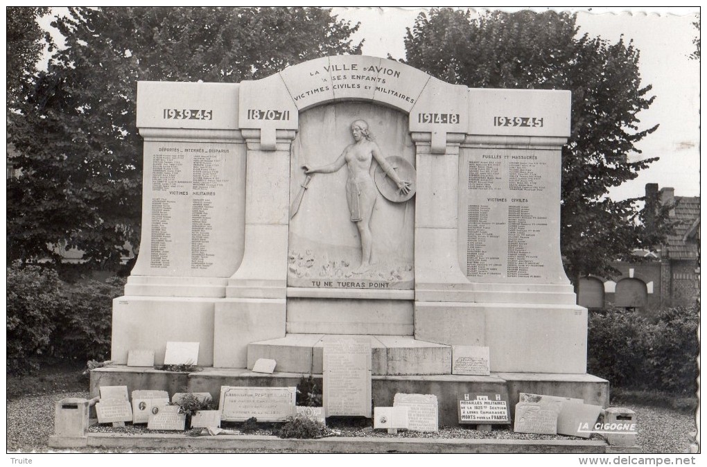 AVION LE MONUMENT AUX MORTS - Avion