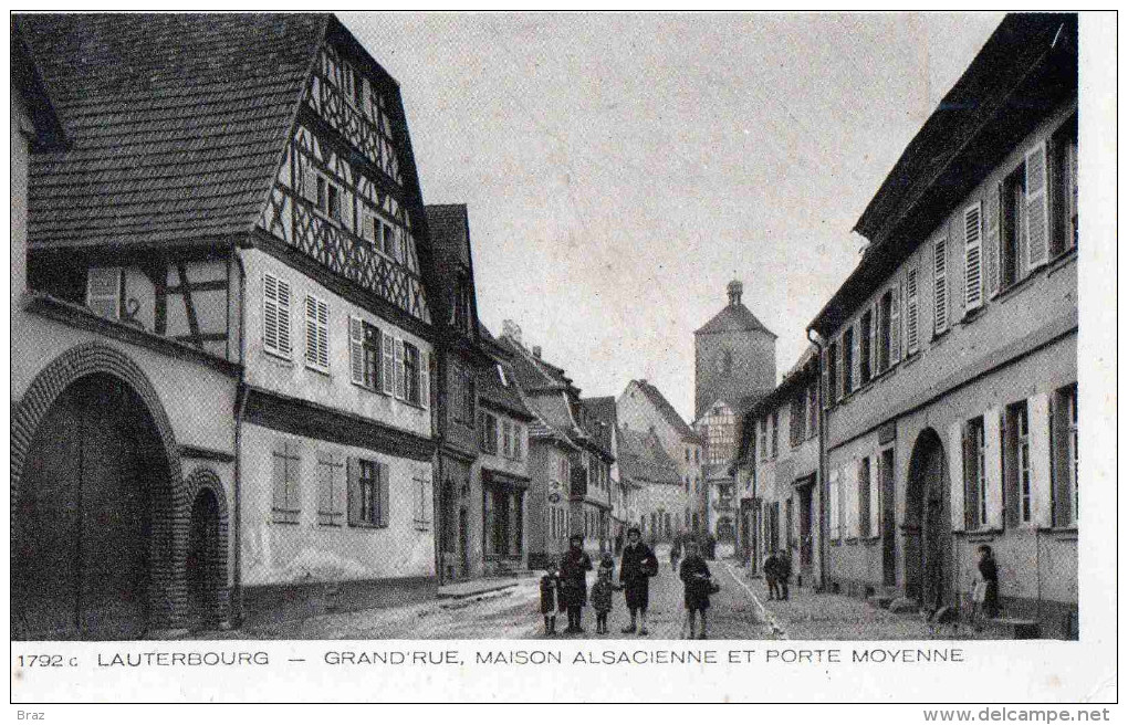 CPA  Lauterbourg Grande Rue - Lauterbourg