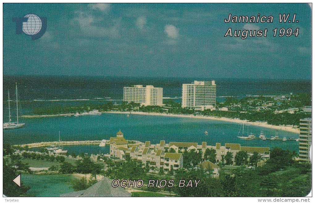 TARJETA DE JAMAICA DE OCHO RIOS BAY SIN NUMERACION (MUY RARA)  PRUEBA - Jamaica