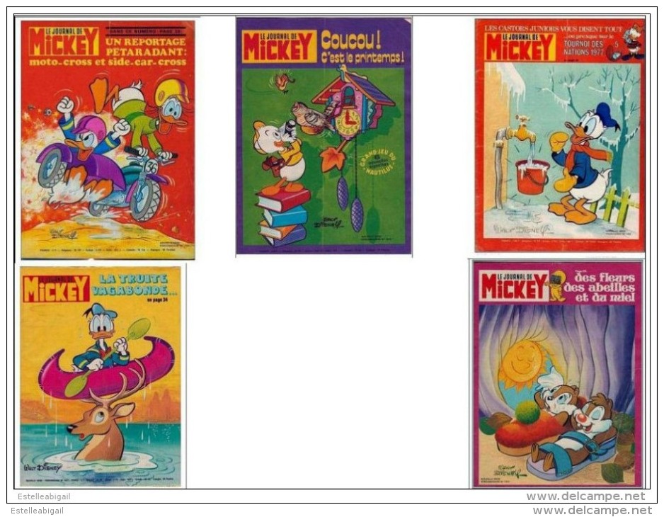 *  Le Journal De Mickey N° 1343-1336-1283-1427-1314 - Journal De Mickey