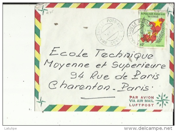 Enveloppe Timbrée De Exp: Mr   Adres A L´Ecole Technique De Charenton-Paris94 - Oblitérés