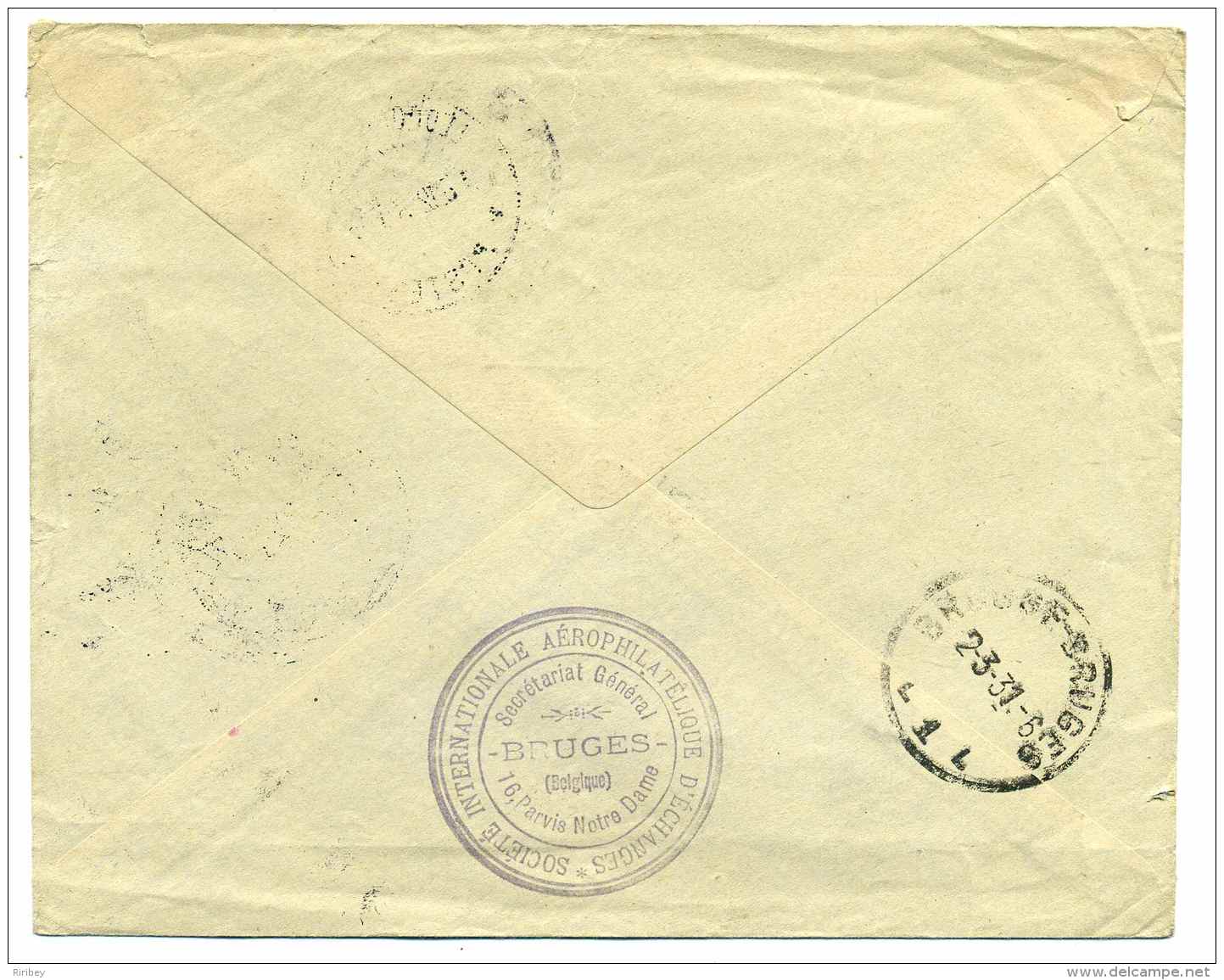 1ere Liaison Aérienne Belgique - Congo Belge / Lettre De LEOPOLDVILLE / 1930 /  TP YT N° 129 + PA 4 - Covers & Documents