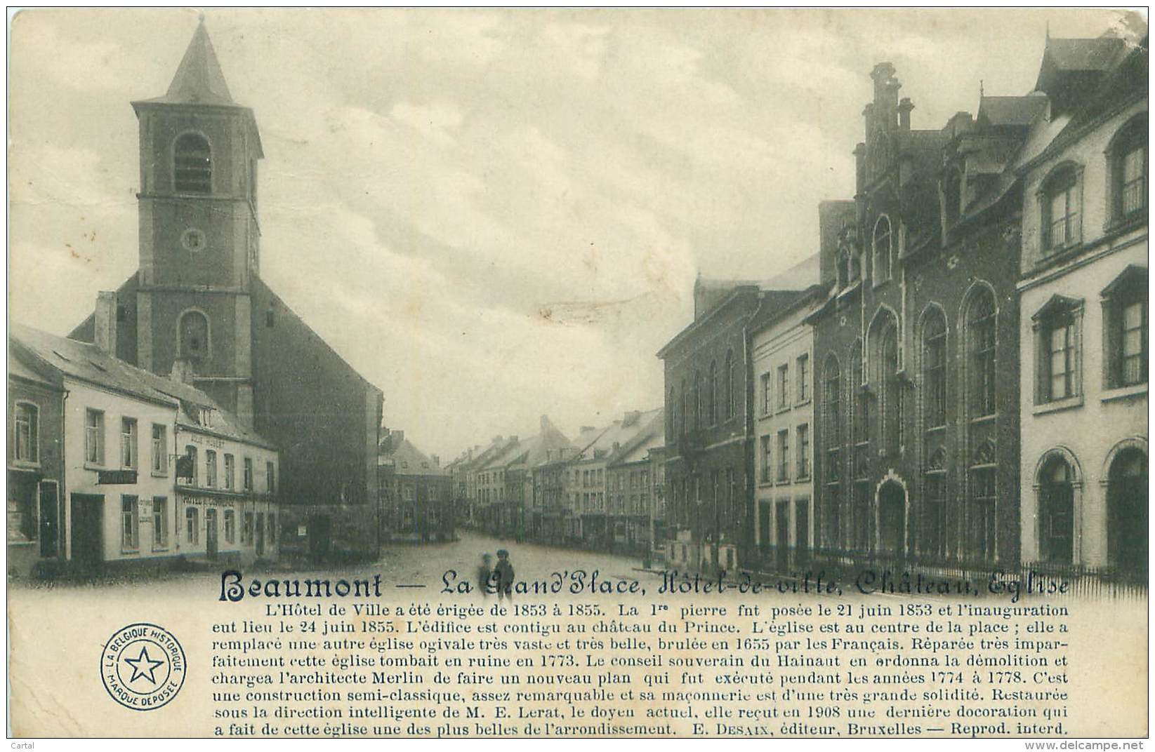 BEAUMONT - La Grand'Place, Hôtel-de-ville, Château, Eglise - Beaumont