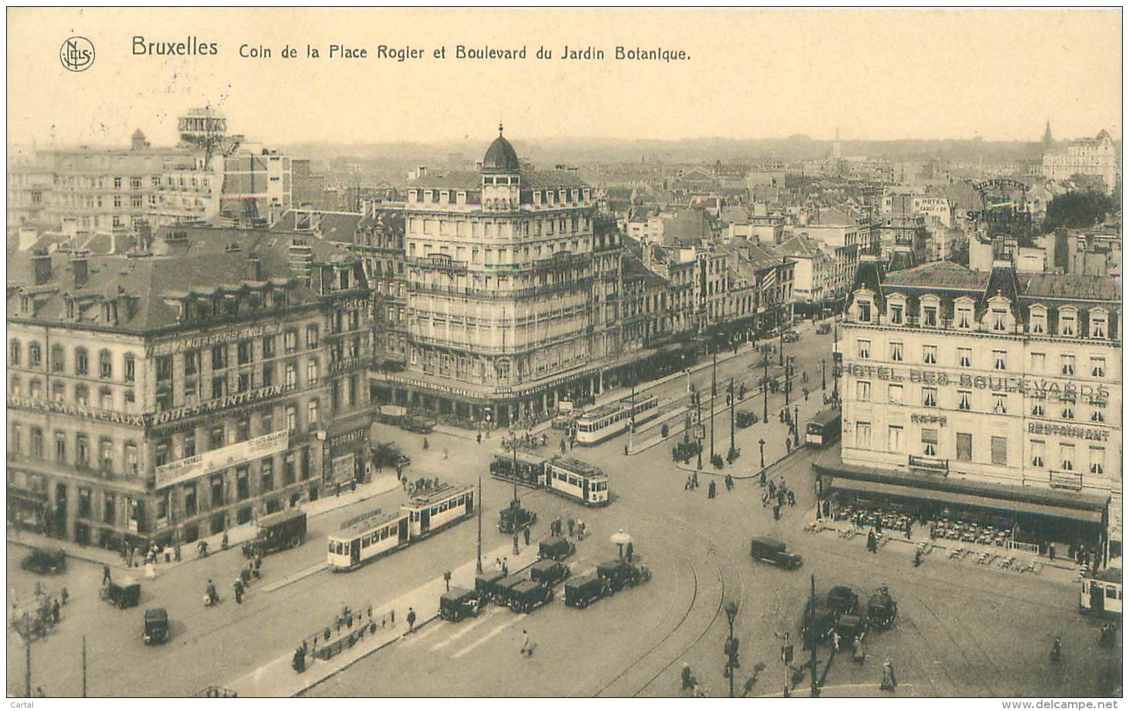 BRUXELLES - Coin De La Place Rogier Et Boulevard Du Jardin Botanique - Prachtstraßen, Boulevards