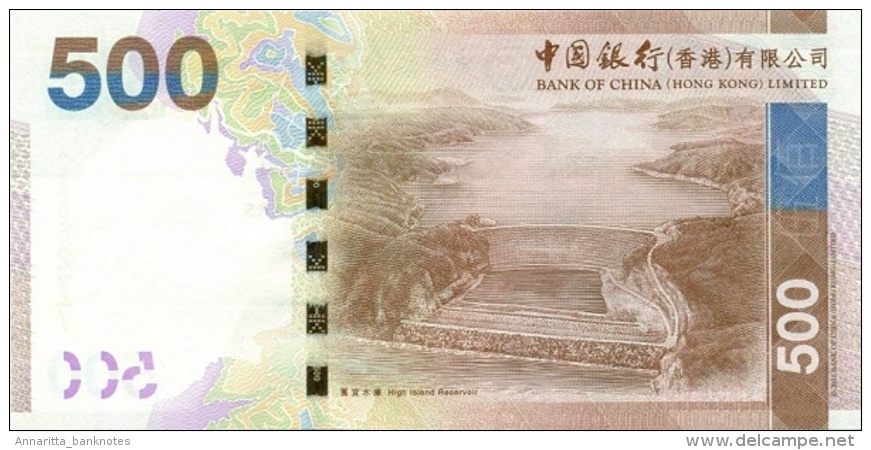 Hong Kong 500 Dollars 2012, BOC UNC, P-344b, HK B819b - Hongkong