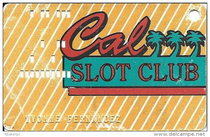 California Casino Las Vegas, NV - 1st Issue Slot Card - No Black Box - No Mfg Mark - Casino Cards