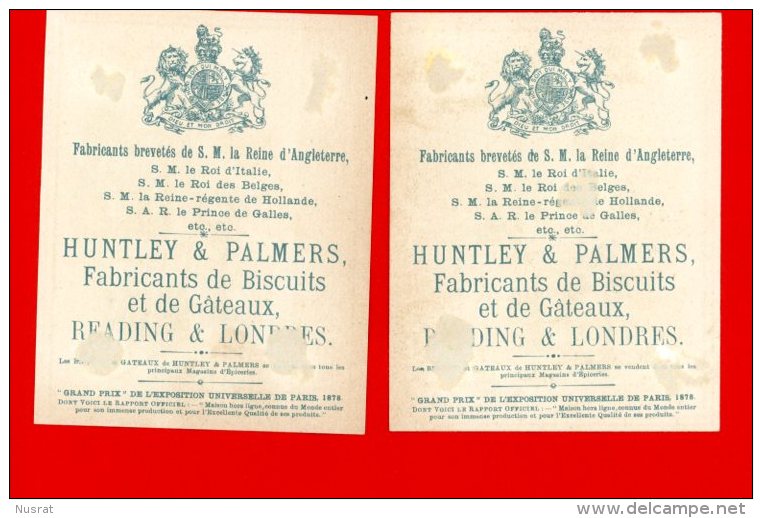 Biscuits Huntley & Palmers, Lot De 6 Jolies Chromos, Scènes De Genre, Personnages En Costume, Voir Scans Pour Détail - Autres & Non Classés