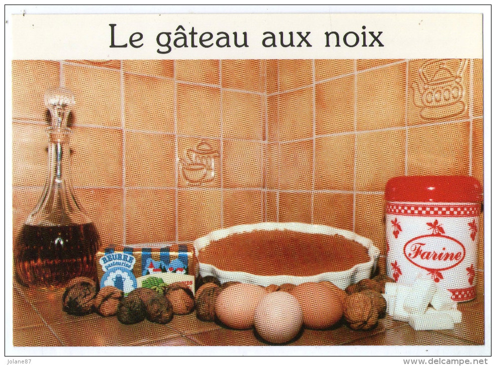 CPM   RECETTE  DE MAMAN YVETTE   LE GATEAU AUX NOIX - Recipes (cooking)