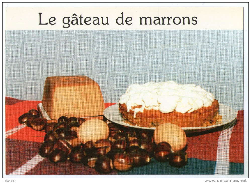 CPM   RECETTE  DE MAMAN YVETTE   LE GATEAU DE MARRONS - Recipes (cooking)