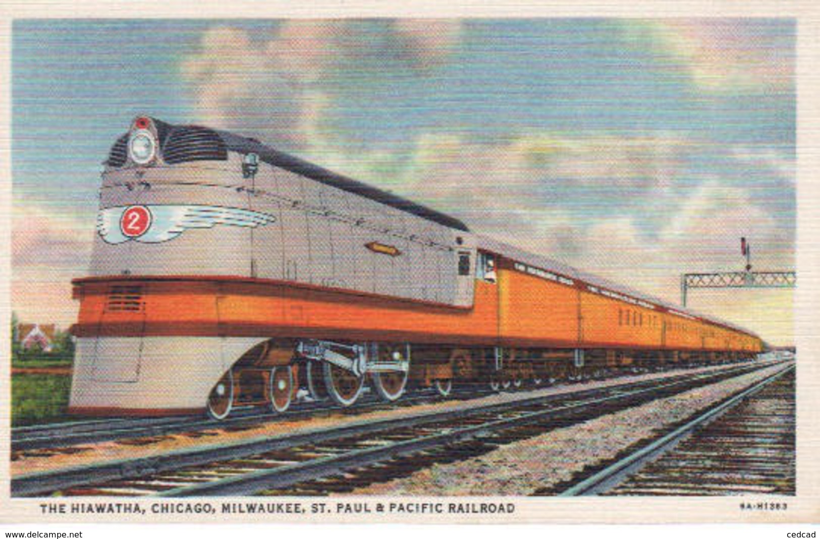 Train The Hiawatha Chicago Milwaukee St. Paul & Pacific Railroad - Autres & Non Classés