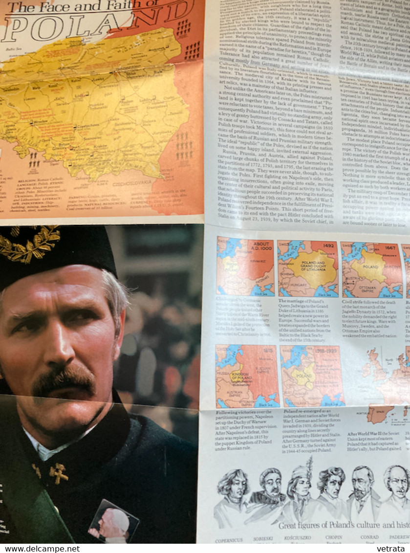 NATIONAL GEOGRAPHIC Vol. 161, N°4, 1982 : The Face & Faith Of Poland (avec Dépliant  :  The Face And Faith Of Pologne/Je - Geografia