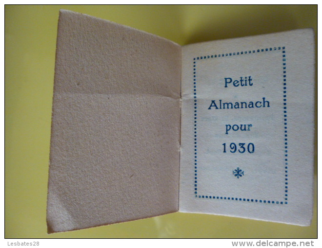 CALENDRIERS  PETIT ALMANACH CALENDRIER  1930  Décore  De NOEL  La Crêche -LEON VILLEFAYOT  Aveugle De Guerre VERSAILLES - Petit Format : 1921-40