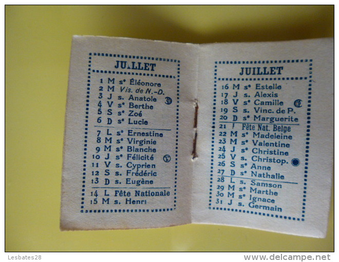 CALENDRIERS  PETIT ALMANACH CALENDRIER  1930  Décore  De NOEL  La Crêche -LEON VILLEFAYOT  Aveugle De Guerre VERSAILLES - Petit Format : 1921-40