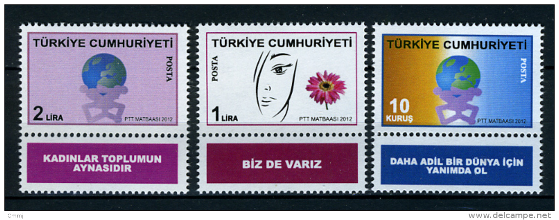 2012 - TURCHIA - TURKEY  - Mi. Nr. 3930/3932 ZF - NH - ( **) - (K-EA-361369.7) - Turks & Caicos (I. Turques Et Caïques)